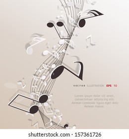 Abstract musical background