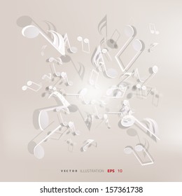Abstract musical background