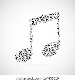 Abstract musical background
