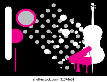 abstract musical background