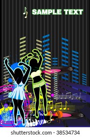 abstract musical background