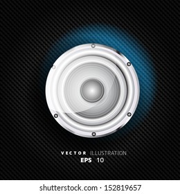 Abstract musical background with carbon texture