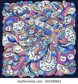 Abstract musical background design. Vector illustration concept 