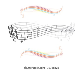 abstract musical background illustration