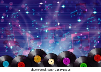 Abstract musical background and