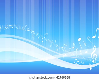 Abstract musical background Original Vector Illustration