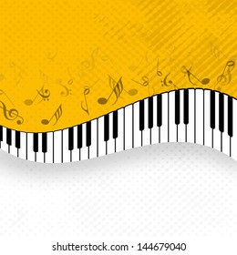 Abstract musical background with piano.