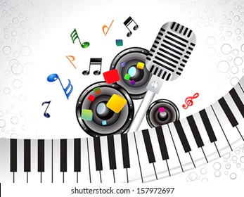 abstract musical background  vector illustration
