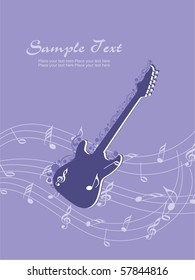 fondo musical abstracto, ilustración vectorial