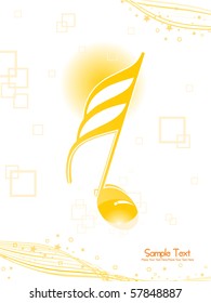 abstract musical background, vector illustration