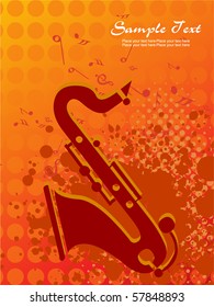 abstract musical background, vector illustration