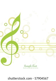 fondo musical abstracto, ilustración vectorial