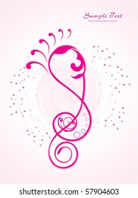 abstract musical background, vector illustration