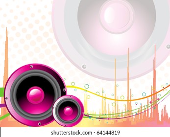 fondo musical abstracto, ilustración vectorial