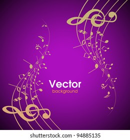 Abstract musical background.Music Note.