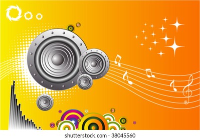 abstract musical decor