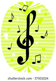 Abstract musical design - vector illustration
