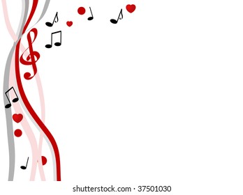 Abstract musical design - vector illustration