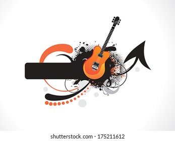 abstract musical guitar background vector illustration
