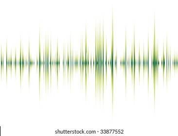 Abstract musical inspired graphical background image with peaks