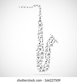 Abstract musical instrument background