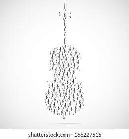 Abstract musical instrument background