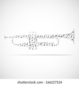 Abstract musical instrument background