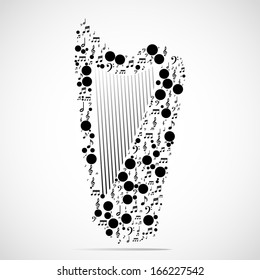 Abstract musical instrument background