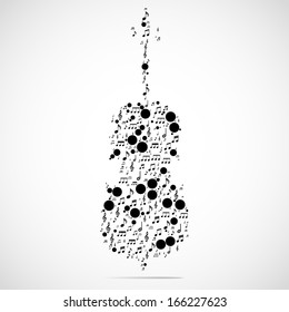Abstract musical instrument background
