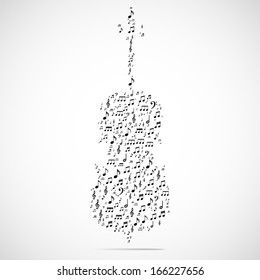 Abstract musical instrument background