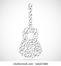 Abstract musical instrument background