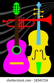 Abstract musical instruments