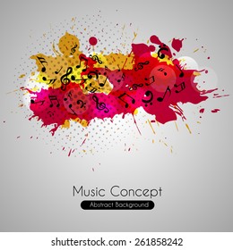 Abstract musical note background. EPS 10.
