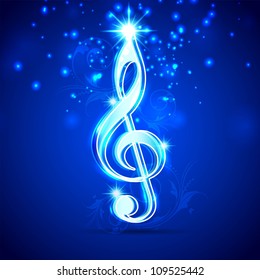 Abstract musical note. EPS 10.