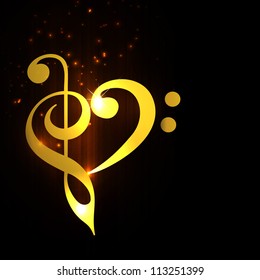 Abstract musical note. EPS 10.