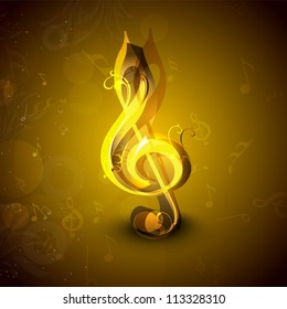 Abstract musical note. EPS 10.