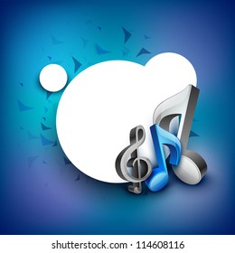 Abstract musical note. EPS 10.