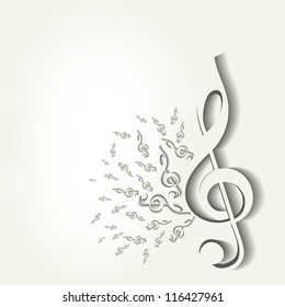 Abstract musical note. EPS 10.