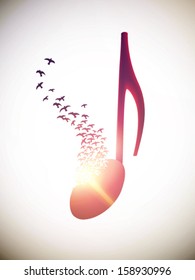 ilustración musical abstracta