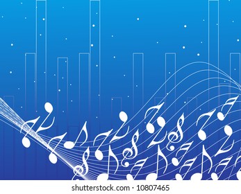 abstract musical notes background abstract background