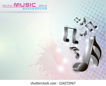 Abstract musical notes. EPS 10.