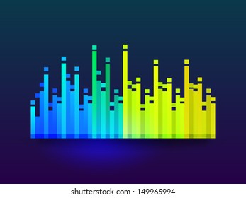 Abstract musical party background. EPS 10. 