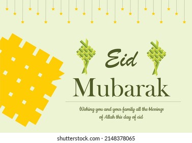Abstract Muslim Pattern for Muslim Greeting and Wishes Eid Mubarak Celebration