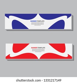 abstract mustache banner template