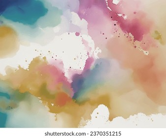 Muted Pastel Hand Painted Photo Backdrop