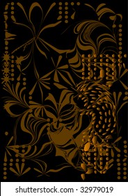 Abstract mysterious background in dark colors