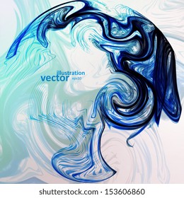 Abstract mystic vector background, futuristic wave illustration eps10