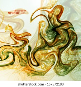 Abstract mystic vector background, futuristic wave illustration eps10