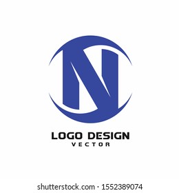 Abstract N Letter Icon Logo Design Vector