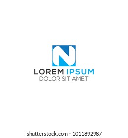 Abstract N Letter Logo Design Vector Template, Modern Illustration